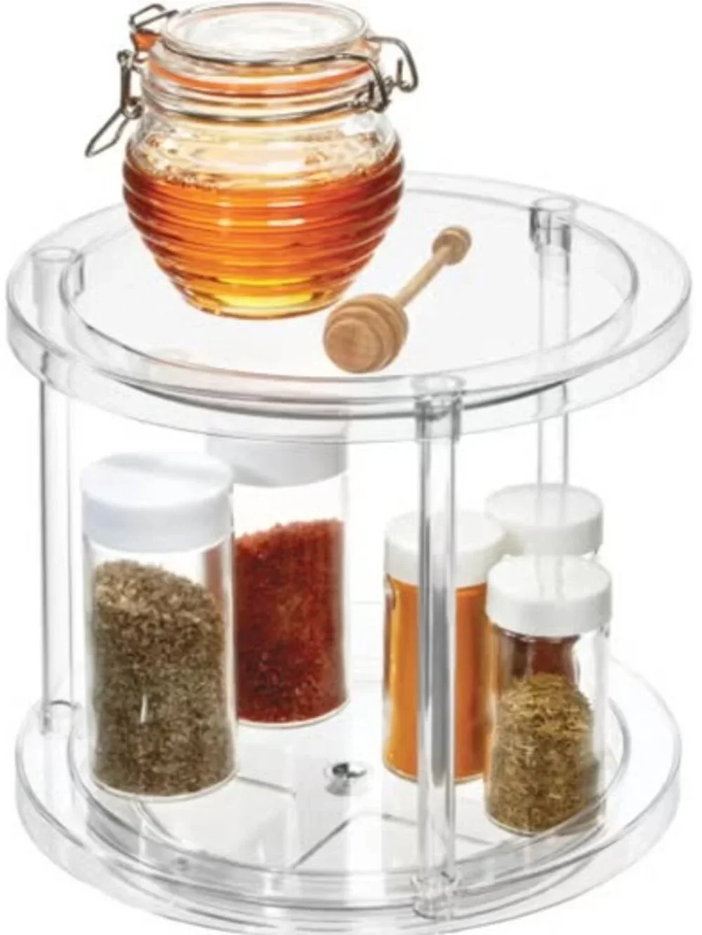 The Container Store Clear Acrylic Rotating Display Stand